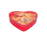 Heart shape custom printed chocolate tin box / valentine gift tin / sweet tin can chocolate tin