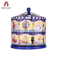 Top Quality Nice Custom Musical Tin Box for Christmas Gift Decoration