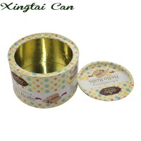 Food Safe Round Metal Tin Can For Cookies,Plain Tin Cans For Food