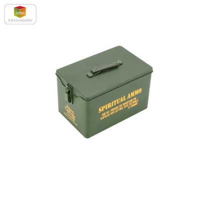 custom design metal cartridge gift tin box and bullet tin box