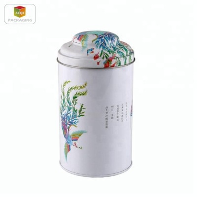 wholesale empty round aged puer tea aluminium tin box for tea